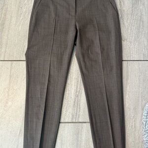 Theory Wool Brown Trousers